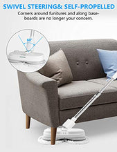 Load image into Gallery viewer, Electric Mop, Cordless Electric Spin Mop, Hardwood Floor Cleaner with Built-in 300ml Water Tank, Polisher with Led Headlight and Sprayer, Scrubber for Hard Floor &amp; Tile, Powerful Cleaner and Waxing
