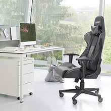 Load image into Gallery viewer, Furmax High-Back Gaming Office Chair Ergonomic Racing Style Adjustable Height Executive Computer Chair,PU Leather Swivel Desk Chair (Black/Grey)
