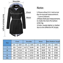 Load image into Gallery viewer, Women&#39;s Waterproof Raincoats Outdoor Lightweight Hooded Rain Jacket Windbreaker Trench Coats
