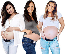 Load image into Gallery viewer, Maeband Maternity Belly Band | Pregnancy Belt, Waistband Extender, Pregnancy Clothes, Maternity Jeans (Medium, Midnight Black)
