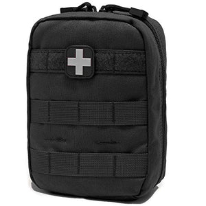 EMT Pouch MOLLE Ifak Pouch Tactical MOLLE Medical First Aid Kit Utility Pouch Carlebben (with Medical Supplies)