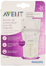 Load image into Gallery viewer, Philips Avent Breast Milk Storage Bags, Clear, 6 Ounce, 50 Pack
