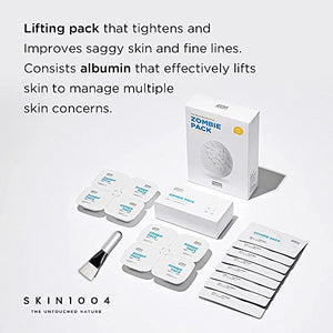 SKIN1004 Zombie Pack (1box - 8ea) | Wash off Face Mask for Aging Skin, Fine Lines Wrinkles, Enlarged Pores, Dryness, Lifting and Hydrating
