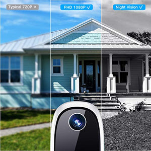 【32GB Include】 Wireless Outdoor Security Camera, MECO 1080P Rechargeable Battery WiFi Camera, Indoor/Outdoor Surveillance Home Camera with Motion Detection, Night Vision, 2-Way Audio, Waterproof