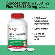 Load image into Gallery viewer, Schiff Glucosamine 1500mg Plus MSM 1500mg and Hyaluronic Acid, 150 tablets - Joint Supplement
