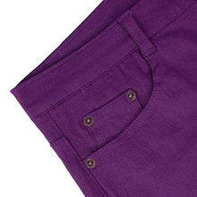 Load image into Gallery viewer, HDE Women's Mid-Rise Stretchy Denim Slim Fit Skinny Jeans (Purple, X-Large)
