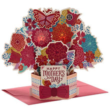 Load image into Gallery viewer, Hallmark Pop Up Mother's Day Card with Light and Sound for Mom (Displayable Pot of Flowers, Plays Happy by Pharrell Williams)
