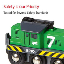 Load image into Gallery viewer, BRIO World 33214 - Freight Battery Engine - 1 Piece Wooden Toy Train Set for Kids Age 3 and Up
