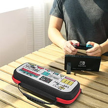 Load image into Gallery viewer, MUTAY Carrying Case for Nintendo Switch Cartoon Furniture Portable Protective Case for Switch Lite Switch Accessories Bundle Portable Travel Bag with 20 Game Storage Compatible
