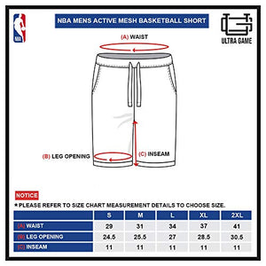 Ultra Game NBA Los Angeles Lakers - Lebron James Mens Active Mesh Basketball Short, Team Color, Large