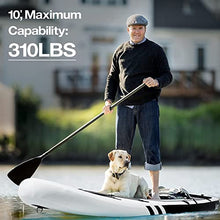 Load image into Gallery viewer, SÄKEE 10FT Inflatable Stand Up Paddle Board with Premium SUP Accessories, Fit for Youth &amp; Adult Paddleboard with Kayak Seat
