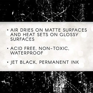 Ranger Archival Ink Pad, Jet Black – Permanent, Waterproof, Acid-Free, Non-Toxic – Won’t Bleed or Smudge – Provides Vivid and Crisp Stamping Results – Air Dry on Matte and Heat Set on Glossy Surfaces