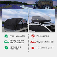 Load image into Gallery viewer, Adakiit Car Roof Bag Cargo Carrier, 20 Cubic Feet Waterproof Heavy Duty Car Roof Top Carrier with/Without Rack, Suitable for All Vehicles Cargo Bag Storage Luggage + 8 Reinforced Straps + Packing Bag
