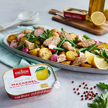 Load image into Gallery viewer, King Oscar Skinless &amp; Boneless Mackerel in Olive Oil &amp; Lemon, 4.05 oz. Cans (Pack of 12)
