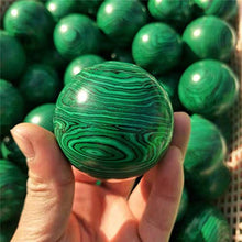 Load image into Gallery viewer, 1pc, Natural Gemstone Sphere Malachite Quartz Stone Crystal Balls Sphere for Healing
