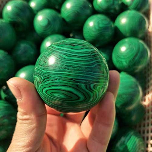 1pc, Natural Gemstone Sphere Malachite Quartz Stone Crystal Balls Sphere for Healing