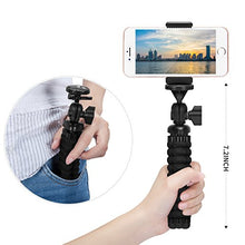Load image into Gallery viewer, Mini Cell Phone Flexible Tripod Holder, ZTON Adjustable Mobile Phone Mount, Universal Octopus Stand for iPhone, Samsung, Camera (S-Black)
