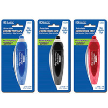 Load image into Gallery viewer, BAZIC Retractable Correction Tape 5 mm x 196", Easy to Use Applicator Tapes Roller White Out, for Instant Corrections for Office School &amp; Home, 3-Pack
