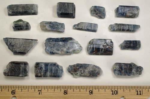Load image into Gallery viewer, Fantasia Materials: 50 Carat Lot of Translucent Blue Sapphire and Kyanite Rough Stones from Brazil