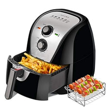Load image into Gallery viewer, Secura Air Fryer XL 5.3 Quart 1700-Watt Electric Hot Air Fryers Oven Oil Free Nonstick Cooker w/Additional Accessories, Recipes, BBQ Rack &amp; Skewers for Frying, Roasting, Grilling, Baking (Silver)
