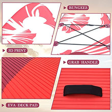 Load image into Gallery viewer, YWH Pink SUP Inflatable Paddle Board - 10.6' Lightweight Stand Up Paddleboard for Youth Adult Beginner Kids Paddleboards with Accessories Backpack, Non-Slip Deck &amp; Hippocampus Pattern，Red

