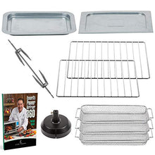 Load image into Gallery viewer, Emeril Everyday 360 Deluxe Air Fryer Oven, 15.1” x 19.3” x 10.4” with Accessory Pack, Silver
