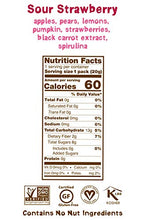 Load image into Gallery viewer, BEAR Sour - Real Fruit Yoyos - Strawberry-Apple, No added Sugar, All Natural, non GMO, Gluten Free, Vegan - Healthy on-the-go snack for kids &amp; adults, 0.7 Ounce (Pack of 12)
