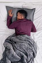 Load image into Gallery viewer, Gravity Blanket: The Weighted Blanket for Sleep | Premium Weighted Blanket with Removable Cover | Generation 2 with Button/Ties Fastening System | Grey, 20lbs, 48"x72"
