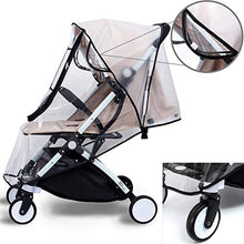 Load image into Gallery viewer, Bemece Stroller Rain Cover Universal, Baby Travel Weather Shield, Windproof Waterproof, Protect from Dust Snow (Black-M)
