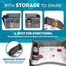 Load image into Gallery viewer, Kenley Kids Travel Tray, Toddler Car Seat Lap Tray, 16.5 x 13.5 Inches (Pink/Gray)
