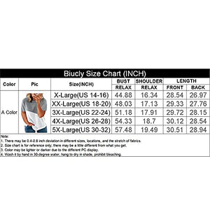 Biucly Womens Plus Size Tops Summer Casual Sexy Short Sleeve Crewneck Leopard Print Graphic Tees Oversized T Shirts,US 14-16(1X),Panther,White