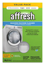 Load image into Gallery viewer, Affresh W10501250 Washing Machine Cleaner, 6 Tablets: Cleans Front Load and Top Load Washers, Including HE
