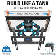 Load image into Gallery viewer, Mounting Dream UL Listed TV Mount TV Wall Mount with Swivel and Tilt for Most 32-55 Inch TV, Full Motion TV Mount with Articulating Dual Arms, Max VESA 400x400mm, 99 lbs. Loading, 16 inch Studs MD2380
