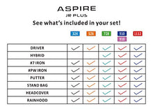 Load image into Gallery viewer, Aspire Junior Plus Complete Golf Club Set for Children Kids - 5 Age Groups Boys &amp; Girls - Right Hand (Green Ages 7-8)
