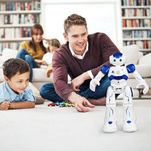 Load image into Gallery viewer, SGILE RC Robot Toy, Gesture Sensing Remote Control Robot for Kid 3-8 Year Birthday Gift Present, Blue
