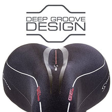 Load image into Gallery viewer, Serfas Full Suspension Hybrid Bicycle Saddle
