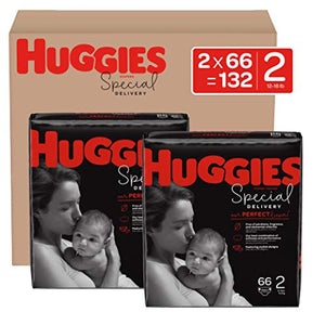 Huggies Special Delivery Hypoallergenic Baby Diapers, Size 2, 132 Ct, One Month Supply