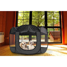 Load image into Gallery viewer, Furhaven Pet Playpen - Indoor-Outdoor Mesh Open-Air Playpen and Exercise Pen Tent House Playground for Dogs and Cats, Gray, Extra Large
