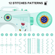 Load image into Gallery viewer, Portable Sewing Machine for Beginners, 12 Built-in Stitches Mini Embroidery Sewing Machine for Household Crafting &amp; DIY
