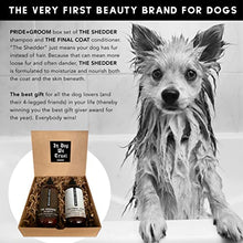 Load image into Gallery viewer, Pride and Groom The Shedder Box Set – Dog Shampoo &amp; Conditioner with All Natural Blend of Essential Oils &amp; Ingredients to Moisturize, Nourish &amp; Untangle for Long Lasting Shine &amp; Manageability – 32oz
