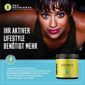 KEY NUTRIENTS Electrolytes Powder No Sugar - Refreshing Lemonade Electrolyte Drink Mix - Hydration Powder - No Calories, Gluten Free - Powder and Packets (20, 40 or 90 Servings)