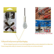 Load image into Gallery viewer, Ceiling Fan Pull Chain, 2pcs 3mm Diameter Beaded Ball Fan Pull Chain, 24 Inches Fan Pulls Set with Connector（Antique）
