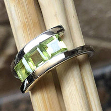 Load image into Gallery viewer, Genuine 2ct Green Peridot 925 Solid Sterling Silver Ring Size 5.5, 5.75, 6, 7, 9
