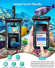 Load image into Gallery viewer, Universal Waterproof Case,Waterproof Phone Pouch Compatible for iPhone 13 12 11 Pro Max XS Max XR X 8 7 Samsung Galaxy s10/s9 Google Pixel 2 HTC Up to 7.0&quot;, IPX8 Cellphone Dry Bag -2 Pack
