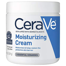Load image into Gallery viewer, CeraVe Moisturizing Cream | Body and Face Moisturizer for Dry Skin | Body Cream with Hyaluronic Acid and Ceramides | Normal | Fragrance Free | 19 Oz
