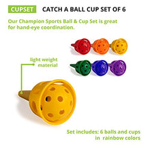 Load image into Gallery viewer, Champion Sports Catch A Ball Set: Classic Kids Outdoor Party Game for Lawn, Camping &amp; Beach
