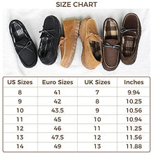 Load image into Gallery viewer, LseLom Mens Moccasin Slippers Indoor Outdoor Memory Foam Arch Support Slippers for Men Cozy House Shoes with Rubber Soles Beige Size 8
