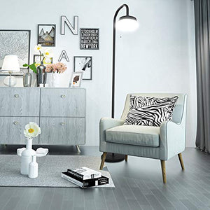 BULBEATS LED Floor Lamp with Replaced E26 Bulb Opreated by Pull Chain 4000K 12W Floor Lamps for Bedroom/Living Room, Office