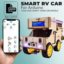 Load image into Gallery viewer, KEYESTUDIO Smart Home RV Robot Car for Arduino, A Mini Camper Van Electrical System/Motorhome/Touring Carvan Model for Learning Programing, Home Automation, STEM &amp; Creativity
