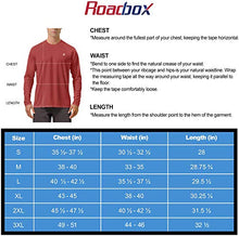 Load image into Gallery viewer, Roadbox Mens SPF UV Sun Long Sleeve Running Shirts Rash Guard Workout Swimming Beet Red
